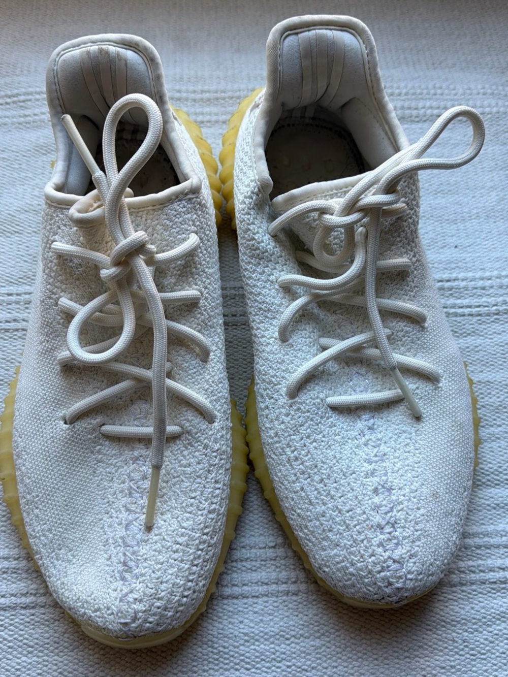Yeezy Knit Sneaker with Yellow Gum Sole